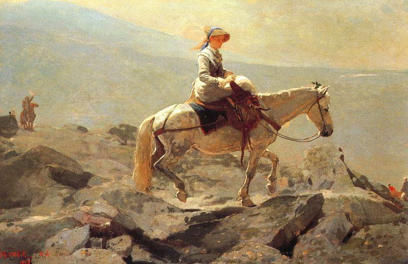 Winslow Homer Bridle Path, White Mountains oil painting picture
